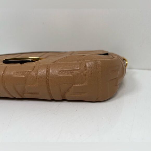 Fendi Baguette Zucca Shoulder Bag Medium brown Leather - Picture 6 of 14